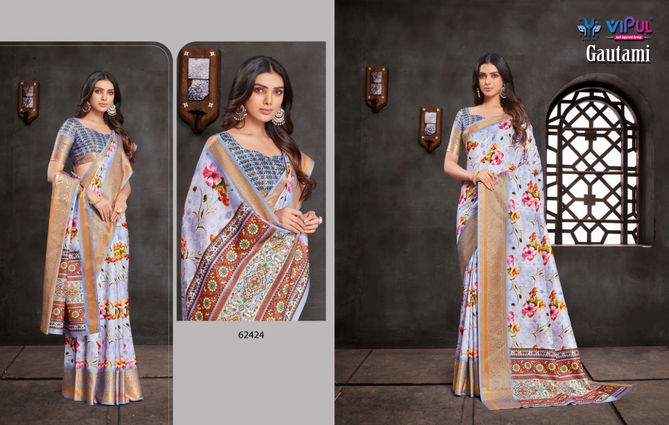 Vipul Gautami Festive Wear Wholesale Printed Designer Sarees Catalog